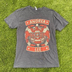 Next Level Apparel, Andrea Lee KGB Tee. Size Medium. Lightly worn.